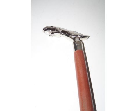 Jaguar handled walking stick