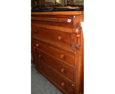 A mahogany Scotch chest, a/f.