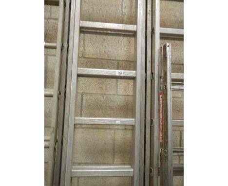 An aluminium ladder.