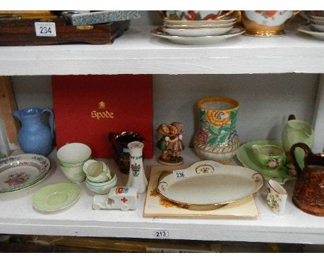 A mixed lot of collectable china including Copeland Spode, Carlton ware, Luster, Royal Staffordshire Bairritz, Royal Doulton,