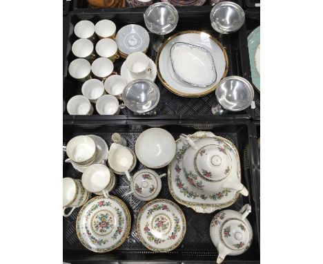 A large collection of bone china to include a Coalport dinner service, 2 six piece Royal Albert tea sets, 2 royal Worcester p