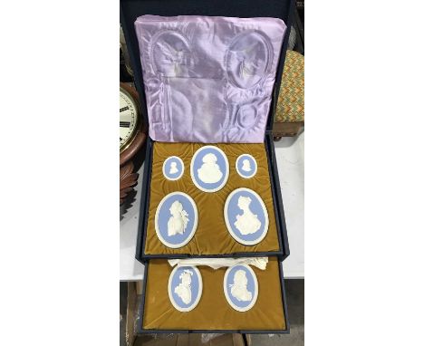 A collection of Wedgwood Jasper portrait medallions, produced in a limited eiditon of 200 in association with the National Po