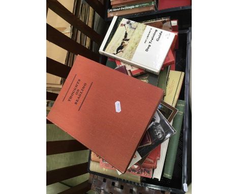 A collection of country pursuit books, hunting and Beagling subjects (2 trays)