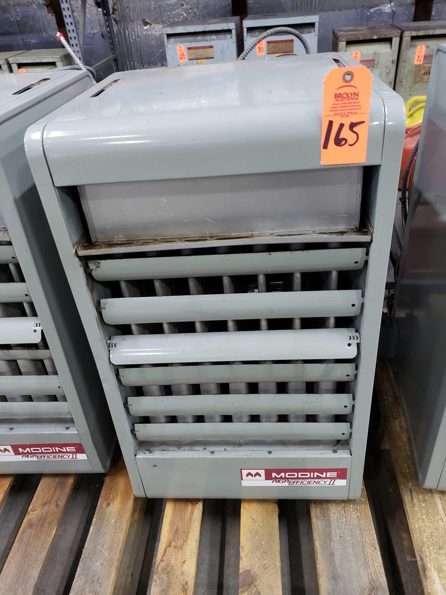 Modine High Efficiency II model PV125AEM0187 propane ceiling hung
