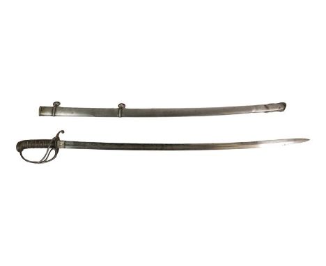 A Victorian Royal Artillery Officer's Sword by Henry Wilkinson, Pall Mall, London, the 83cm single edge fullered steel blade 