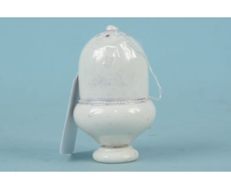 An unusual Moorcroft salt shaker, impressed 'Moorcroft Burslem' to base and ceramic screw to base, 8cm tall