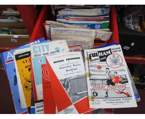 Football Programmes 1950's and Later, including Boxers v Jockeys at Arsenal 1951, 1979 European Cup Final, Rugby Union, etc:-