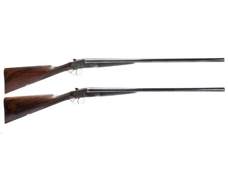  ƑCharles Lancaster: a fine pair of 12 bore assisted opening sidelock ejector double sporting guns, serial numbers 17310 and 