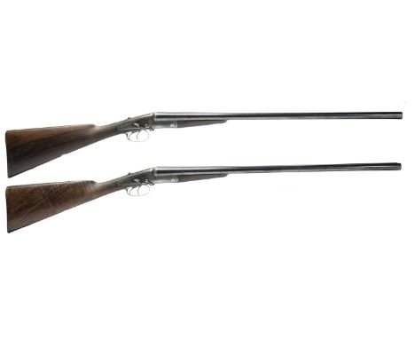  ƑBoss &amp; Co.: a pair of 12 bore side lock ejector double sporting guns, serial numbers 3989 and 3990 and numbered 1 and 2