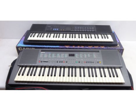 Yamaha 'PSR 300' electronic keyboard with soft carry case and a Casio 'CTK-530' electronic keyboard in original box   Conditi