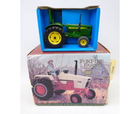 Ertl Foxfire Farm 'The Last Cowboy' 1/16 scale cold cast porcelain, diecast metal & plastic model Case 1170 Tractor model wit