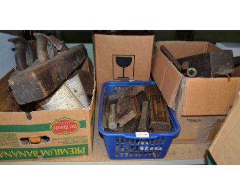 A selection of vintage tools etc