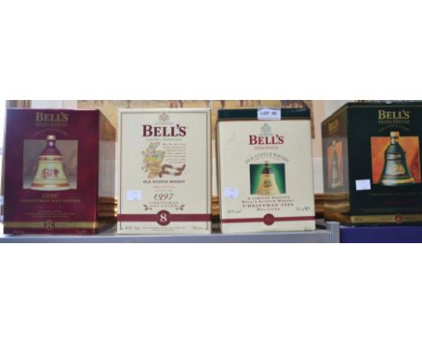 Four Bells Scotch Whisky Christmas decanters boxed