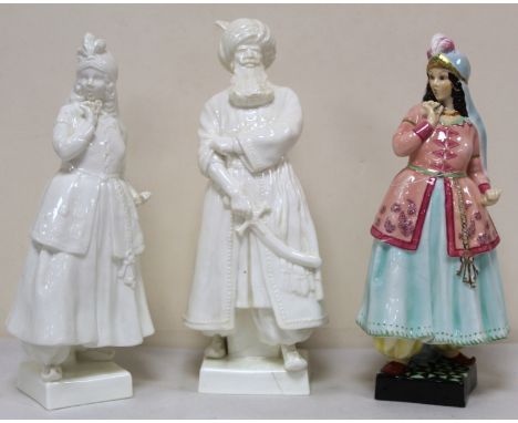 Royal Worcester white porcelain figure "Bluebeard", no. 2903, 26.5cm high, modelled by Sybil V&nbsp; Williams and Jessamine V