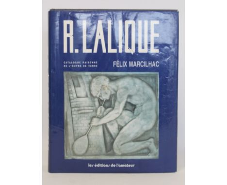 Lalique Art Glass Reference Book : Felix Marcilhac -  R. Lalique Catalogue Raisonne de L'Oeuvre de Verre , Les Editions de L'