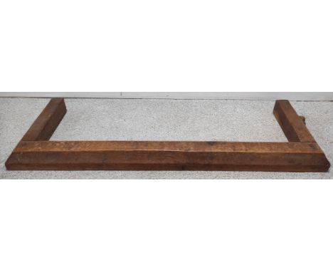 Robert "Mouseman" Thompson, oak fireplace fender, 107cm internal width, 30cm internal depth. 
