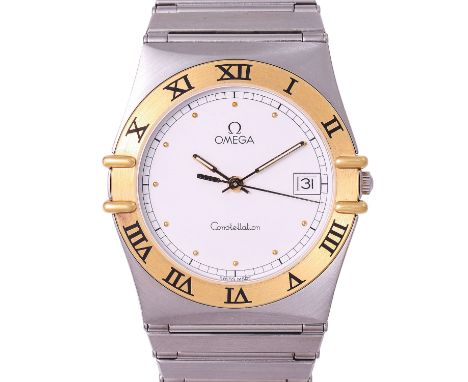 OMEGA Vintage Constellation, Ref. 396.1080. Armbanduhr. Ca. 1980/90er Jahre. Edelstahl/Gold 18K. Quarz-Werk, Kaliber 1438 (Ba