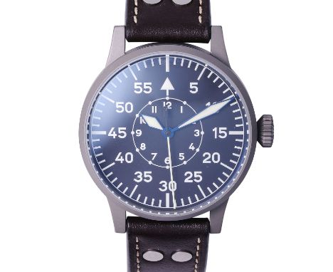 LACO Fliegeruhr. Herren Armbanduhr. Ref. 861749. Aus 2021 Edelstahl. Automatik Werk Kal. ETA 2824.2. Sehr guter Zustand mit l