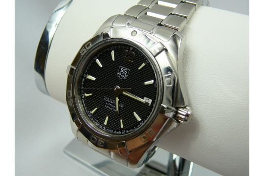 tag heuer aquaracer on wrist