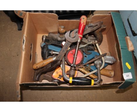 A box of various tools 