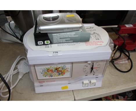 A Teasmaid and an alarm clock