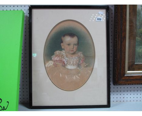 Portrait of a Child, XIX Century, watercolour, signed and dated, test verso "Alexander Stanesby, portrait painter, flourished