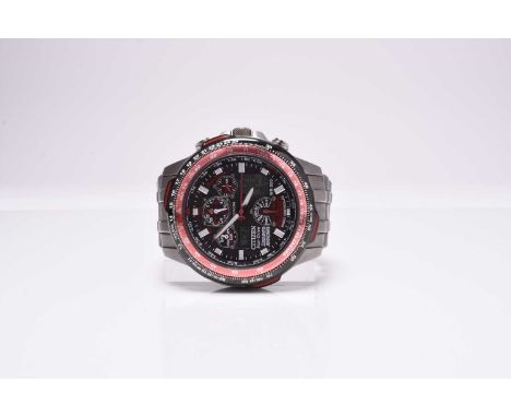 Citizen: A gentleman's titanium chronograph bracelet watchModel: Royal Air Force Red ArrowsReference: U600-S076226Date: 2019M