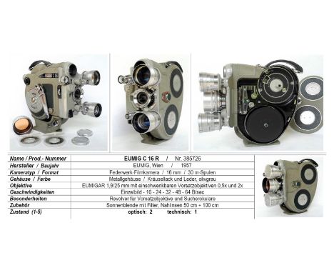 Filmkamera EUMIG C 16 R