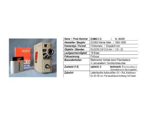 Filmkamera EUMIG Electric C 8