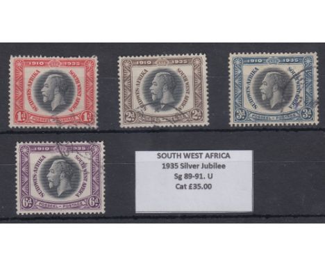 STAMPS SOUTH WEST AFRICA 1935 Silver Jubilee fine used set, SG 89-91. Cat £35