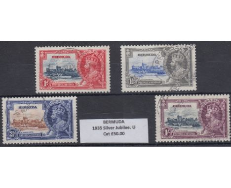 STAMPS BERMUDA : 1935 Silver Jubilee, fine used set, SG 94-97. Cat £50