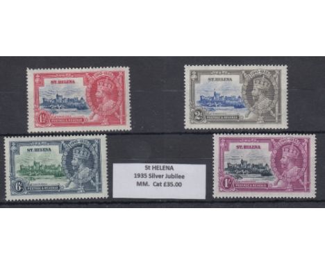 STAMPS SAINT HELENA 1935 Silver Jubilee, M/M set of four, SG 124-27. Cat £35