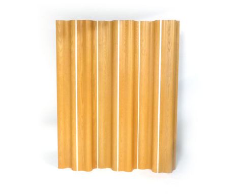 Charles and Ray Eames for Herman Miller, a 'FSW' six panel laminate ash screen, h. 173 cm CONDITION REPORT: Some minor wear (