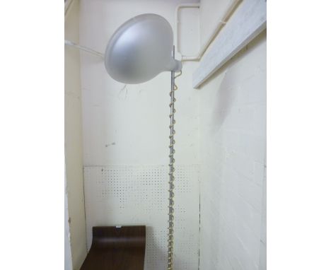 Jasper Morrison for Flos, a 'Luxmaster' standard lamp, the overhanging shade on a straight shaft with matching base
*Please N