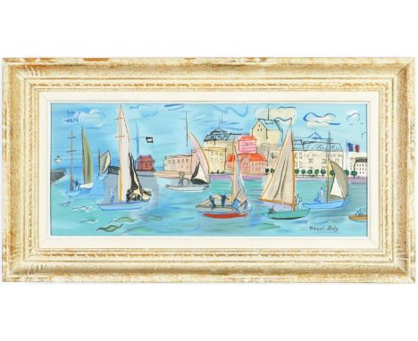 RAOUL DUFY, Les Regates – signed in the plate, Lithograph in colours – 1969, Edition: 1000 – printed by Mourlot, French Montp