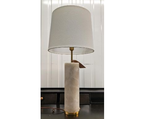 VISUAL COMFORT &amp; CO LINEHAM ALBASTER TABLE LAMP, with shade, 75cm H. 