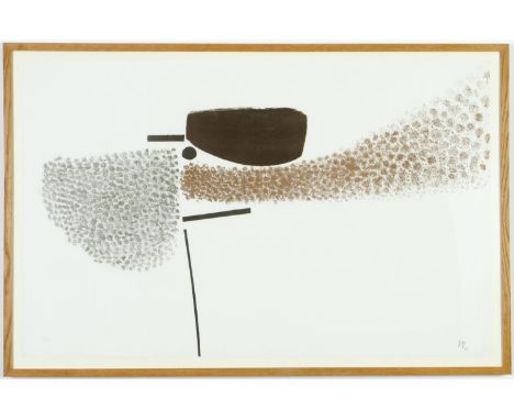 VICTOR PASMORE, Points of Contact, handsigned and numbered, lithograph printed in colours, edition: 70 -1965, 58 x 90 cm. (Su