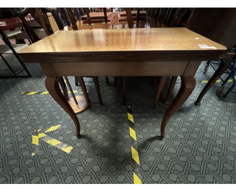 MAHOGANY CARD TABLE