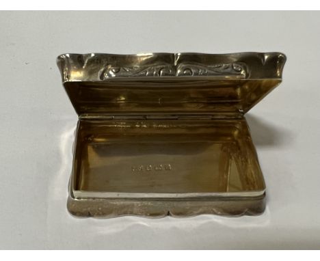 HM SILVER GEORGIAN SNUFF BOX