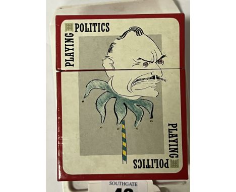 DOUBLE SET OF PLAYING POLITICS PLAYING CARDS - 1 STILL SEALED