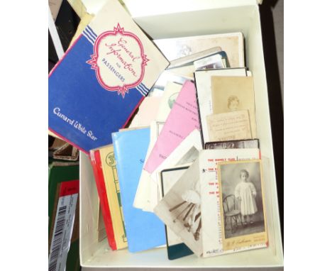 A selection of cabinet portrait photographs