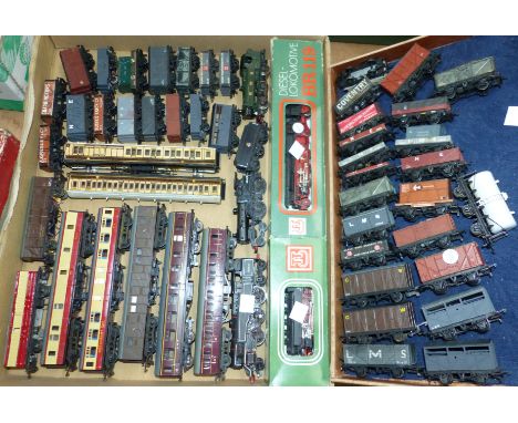 A collection of hand built and scratch built TT gauge model railways including 5 locos, coaches and wagons (all suitable for 