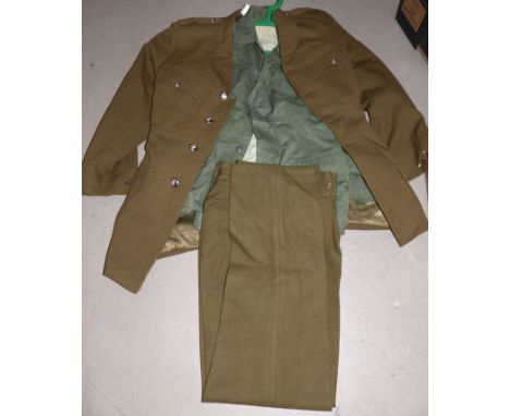 A British Army Officer's jacket and trousers; Korean war jacket 