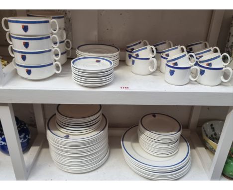 Of Lincoln's Inn Interest:&nbsp;a Royal Doulton porcelain part tea and dinner service, baring the Inn's coat of arms. 