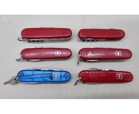 Six Victorinox penknives. (6) 