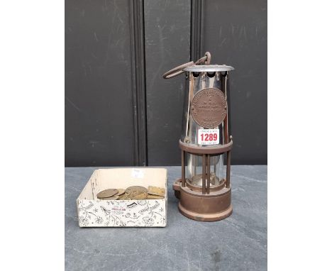 Of Mining Interest:&nbsp;a collection of brass colliery lamp checks or tallies; together with others similar; and a miner's l