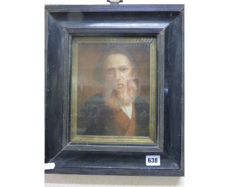 Framed Oil Painting Portrait of &nbsp;Victorian Art Critic John Ruskin
