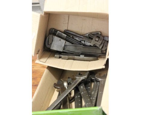 16 Vintage Spanners and 8 Adjustable Spanners