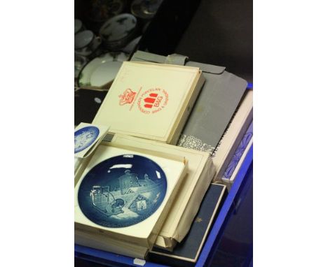 A Large Quantity of Boxed Collector's Plates including Royal Worcester Wedgwood and Bing & Grondahl 