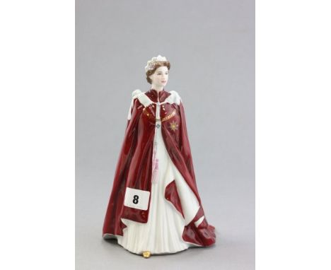 A Royal Worcester Figurine in celebration of The Queens 80th Birthday in 2006